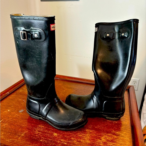 HUNTER Gloss Tall Rain Boots - Picture 1 of 6